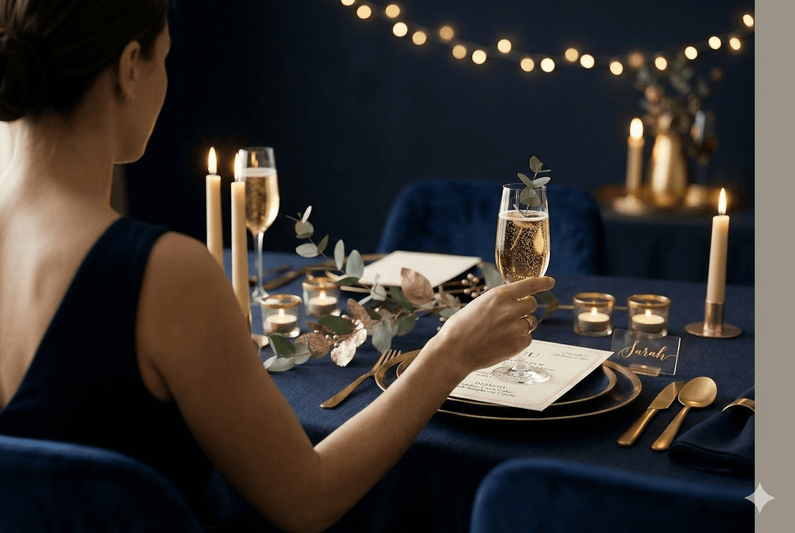 Guests playing conversation and bingo games