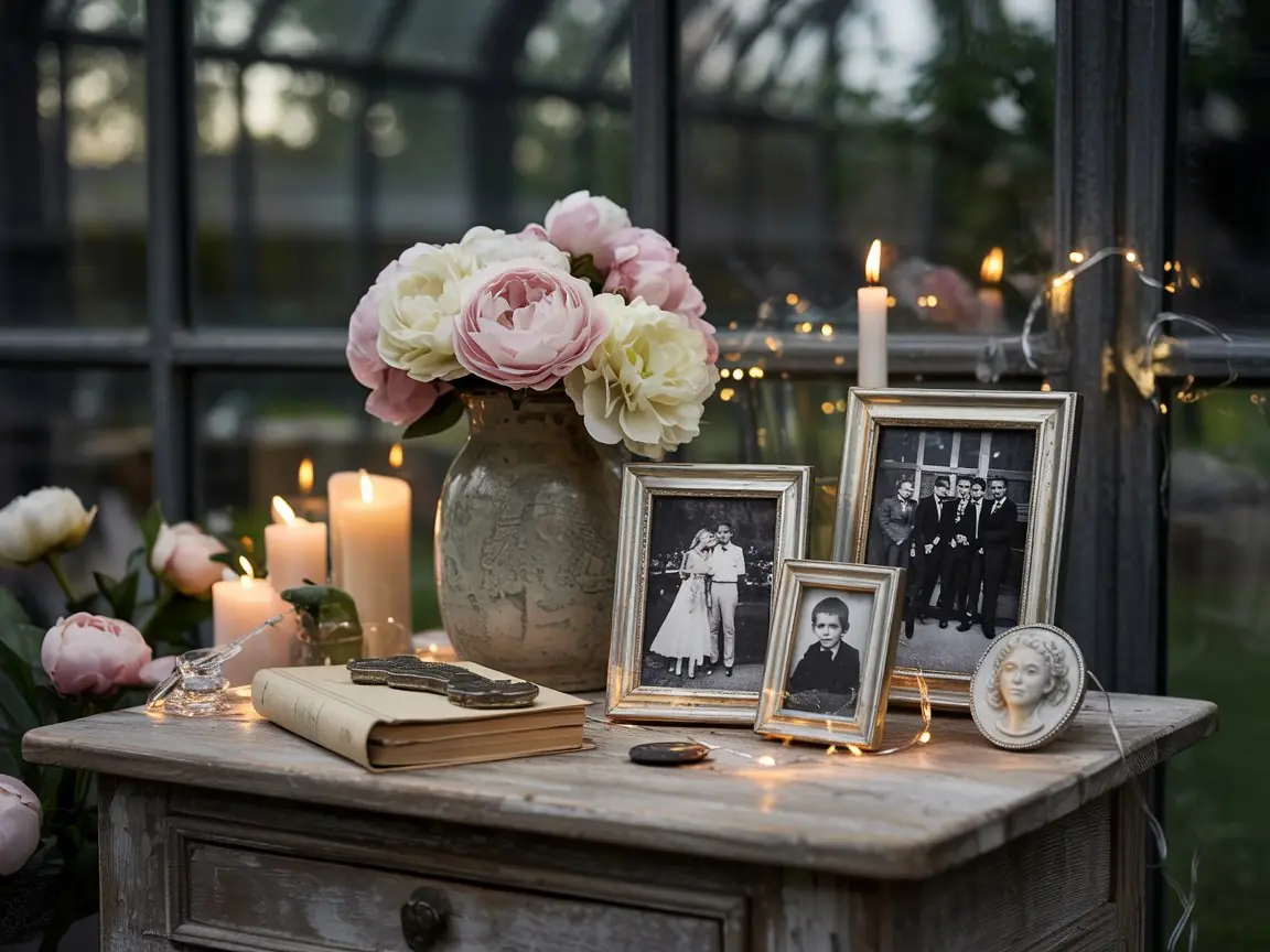 70th birthday dinner table with legacy-focused styling, family warmth, and celebratory details.