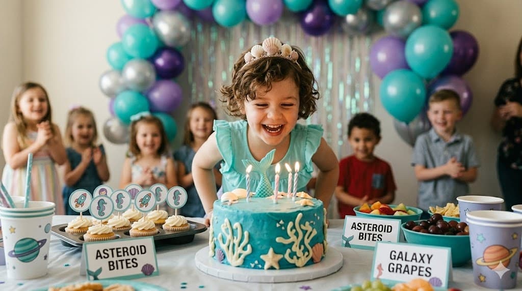 Mermaid Party Kit scene preview