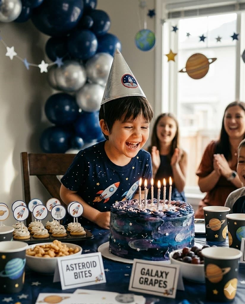 Outer Space Party Kit scene preview