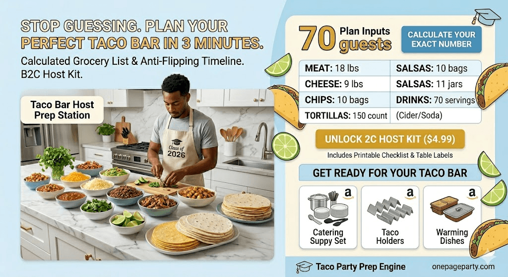 Graduation Taco Bar Party Planner