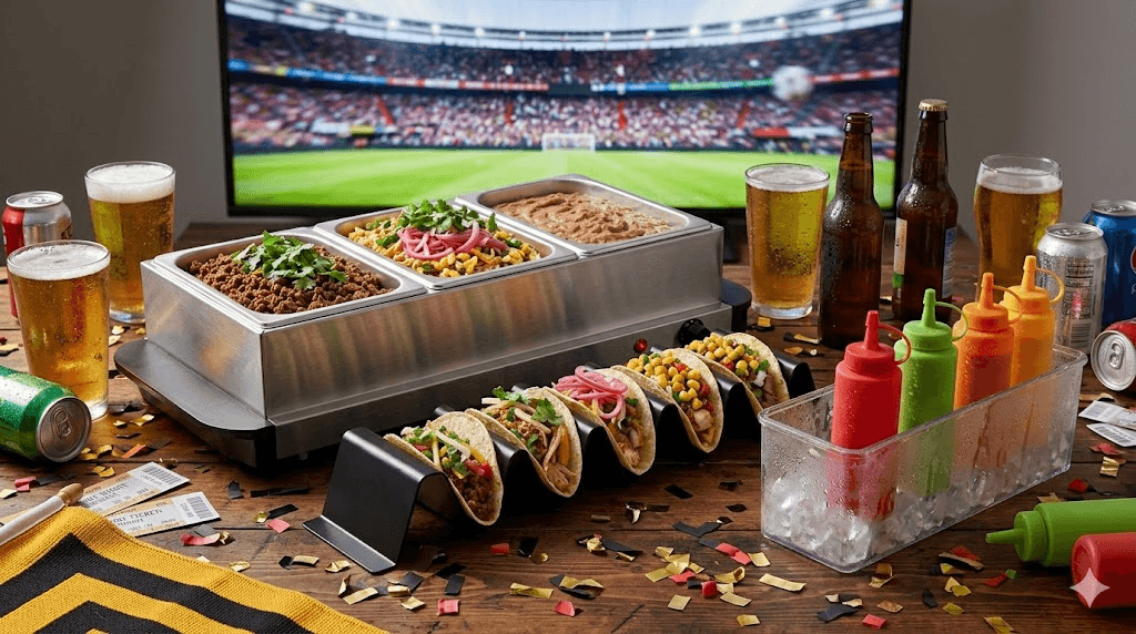 Match Day Taco Bar Setup