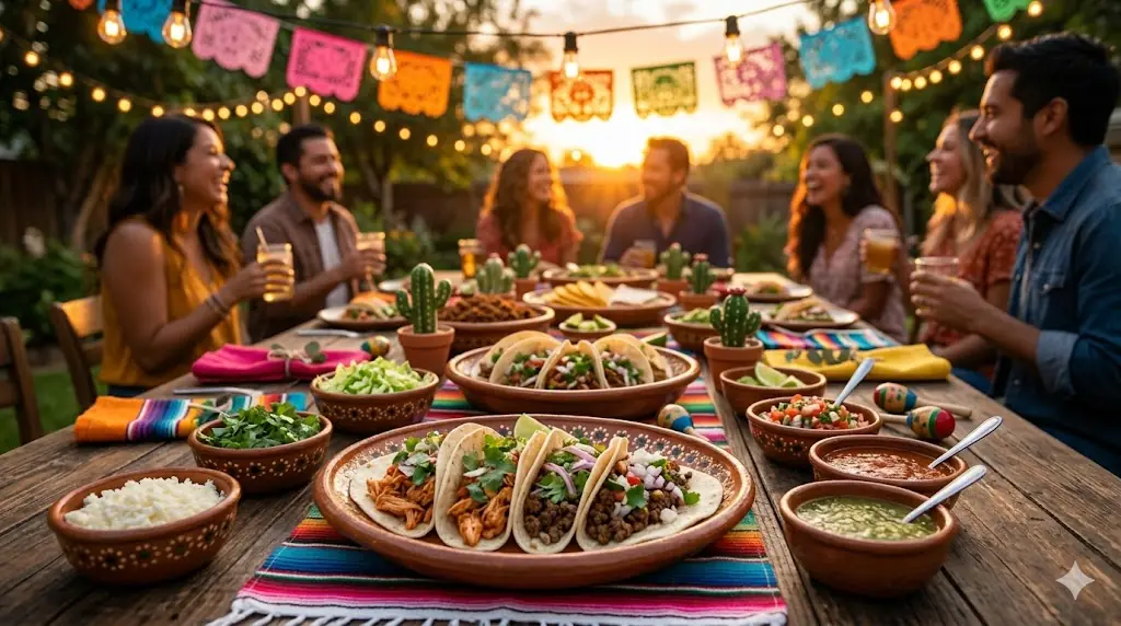 Graduation celebration with a decorated photo moment, colorful signs, and party styling.